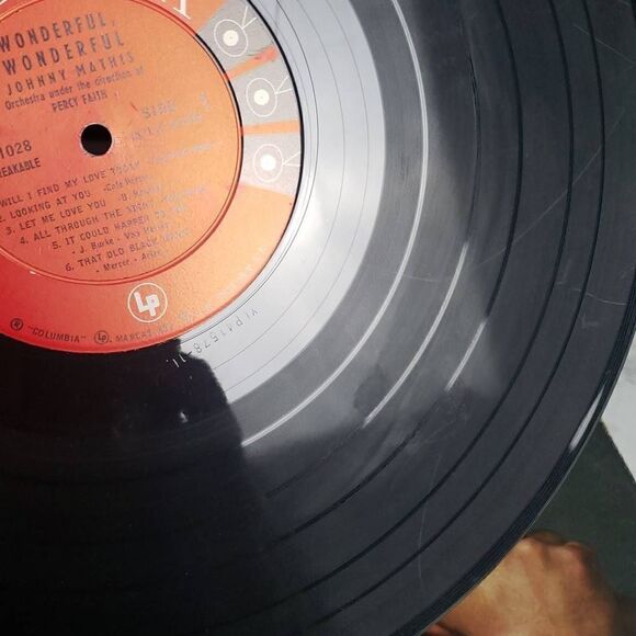 Johnny Mathis Wonderful Vinyl Record - Picture 8 of 9